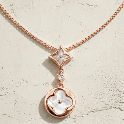 Rose Gold Celestial Clover Drop