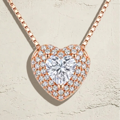 Rose Gold Molten Love Pendant