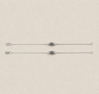 Minimalist Crystal Slider Anklet
