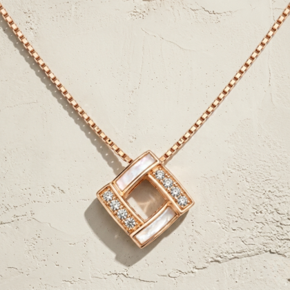 The Rose Gold Geometric Glow