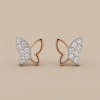 Dual-Wing Papillon Studs